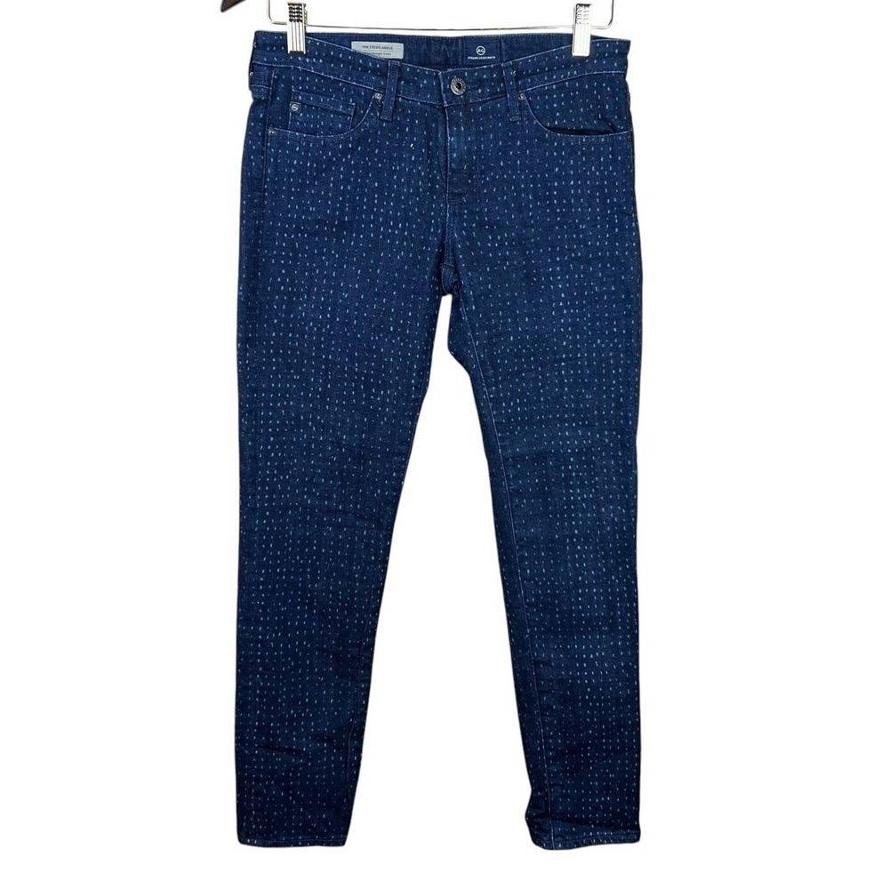 Adriano Goldschmied Jeans The Stevie Ankle Slim Straight Leg Size 27 Blue Denim